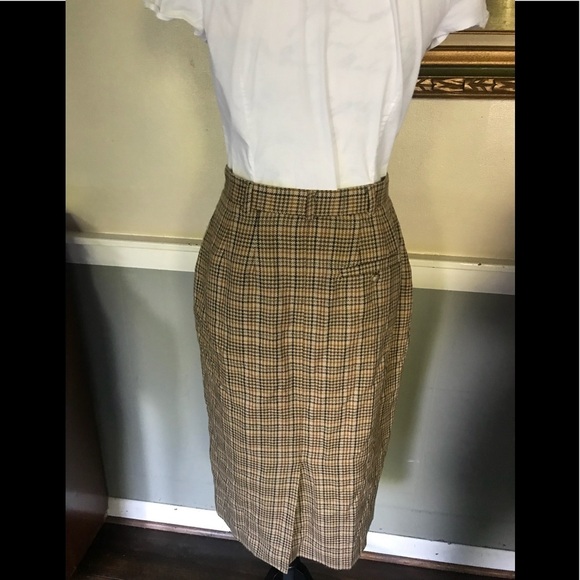 Talbots Petites Wool A-Line Skirt Made In USA - Picture 4 of 7